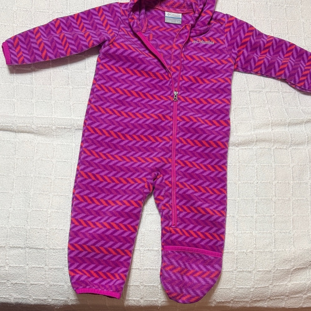 Columbia Kids' Vibrant Purple and Pink Footie